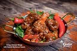 chicken wings with korean barbecue sauce