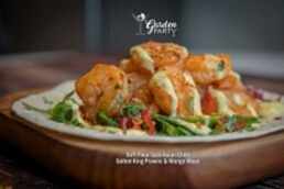salted king prawn tacos