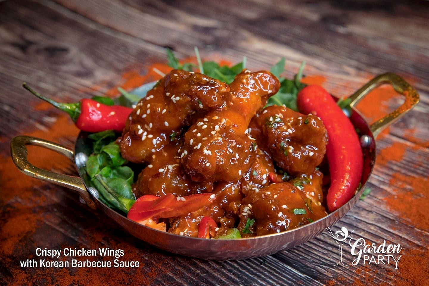 chicken wings with korean barbecue sauce